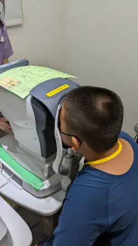 an image of a boy doing Interometry 