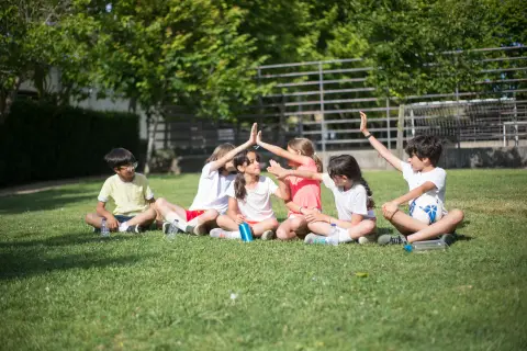 a photo of kids playing outdoor