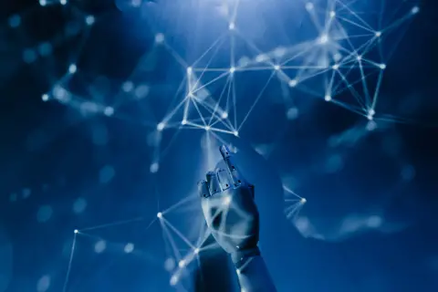 an image of robot hand and connections
