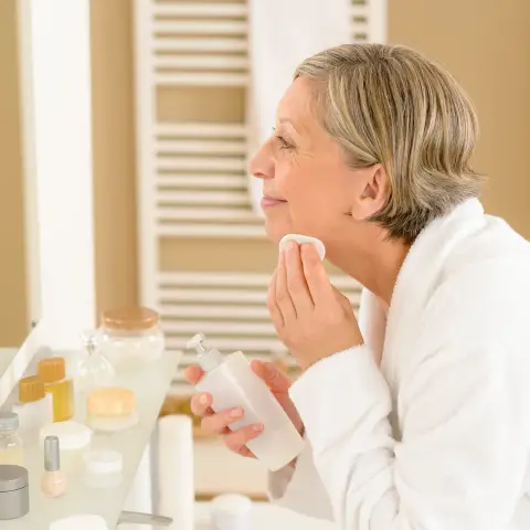 a photo of clean face