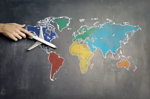 an image of air travel