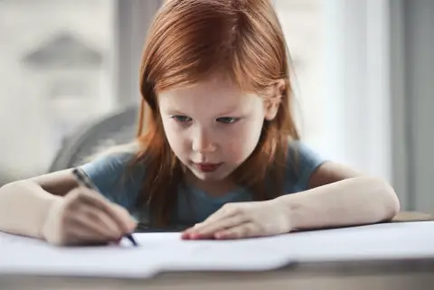 an image of a girl reading